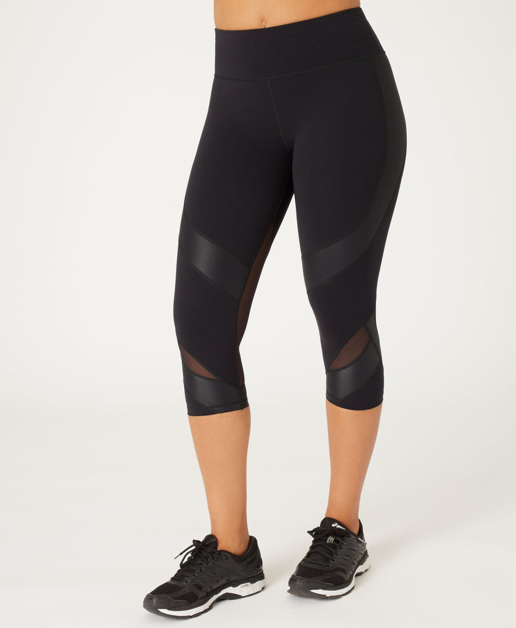 Power Mesh Cropped Gym Leggings